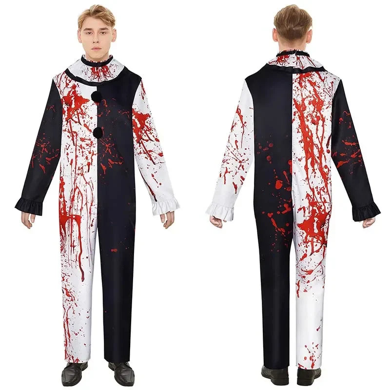 Kostým Art The Clown s maskou – Halloweenový outfit pro muže a ženy