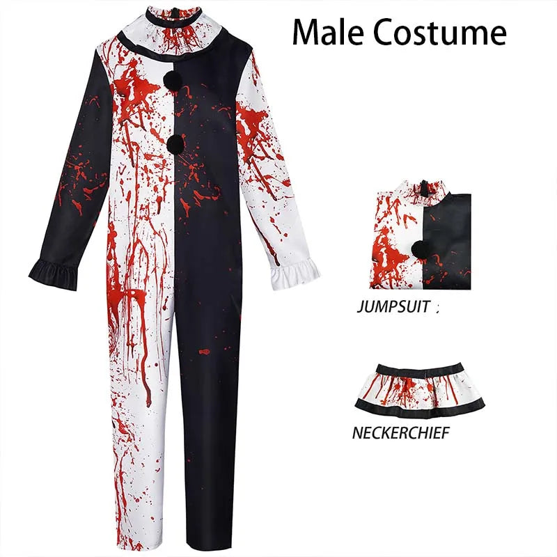 Kostým Art The Clown s maskou – Halloweenový outfit pro muže a ženy