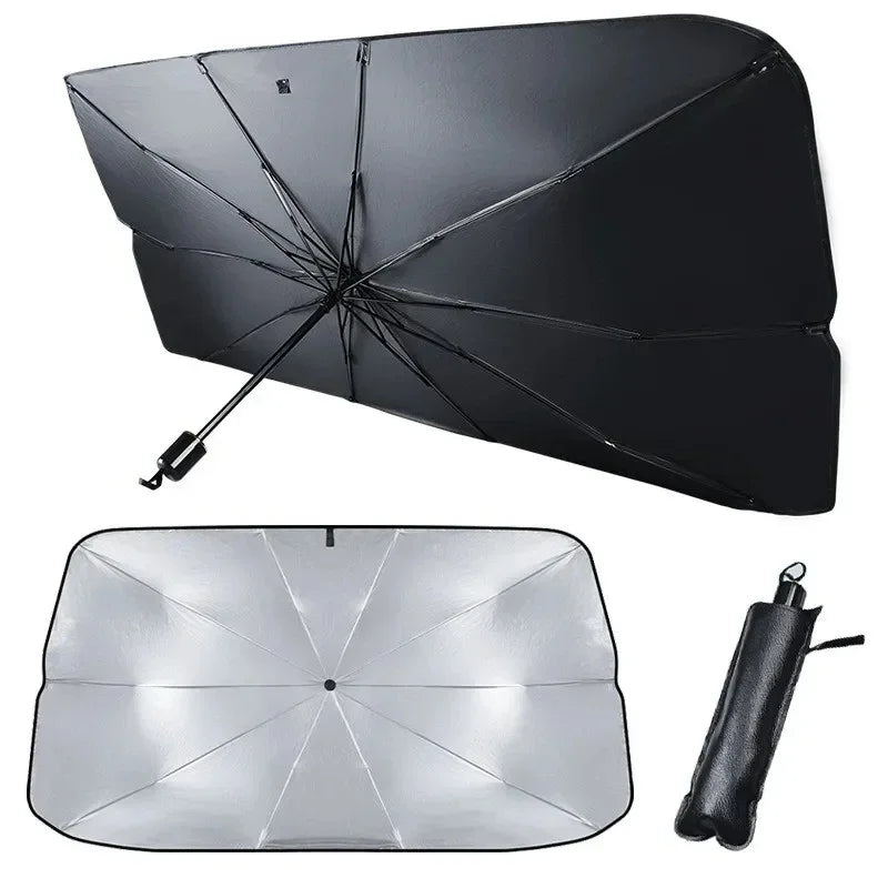 Auto-Sonnenschutz für das Auto – Einziehbarer UV-Schutz und Wärmeisolierung, 65x125 cm oder 80x140 cm 0