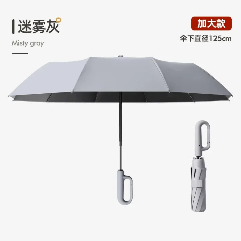 Automatický dáždnik s UV ochranou pre pánov a dámy, stabilný a prenosný, 105 cm / 125 cm
