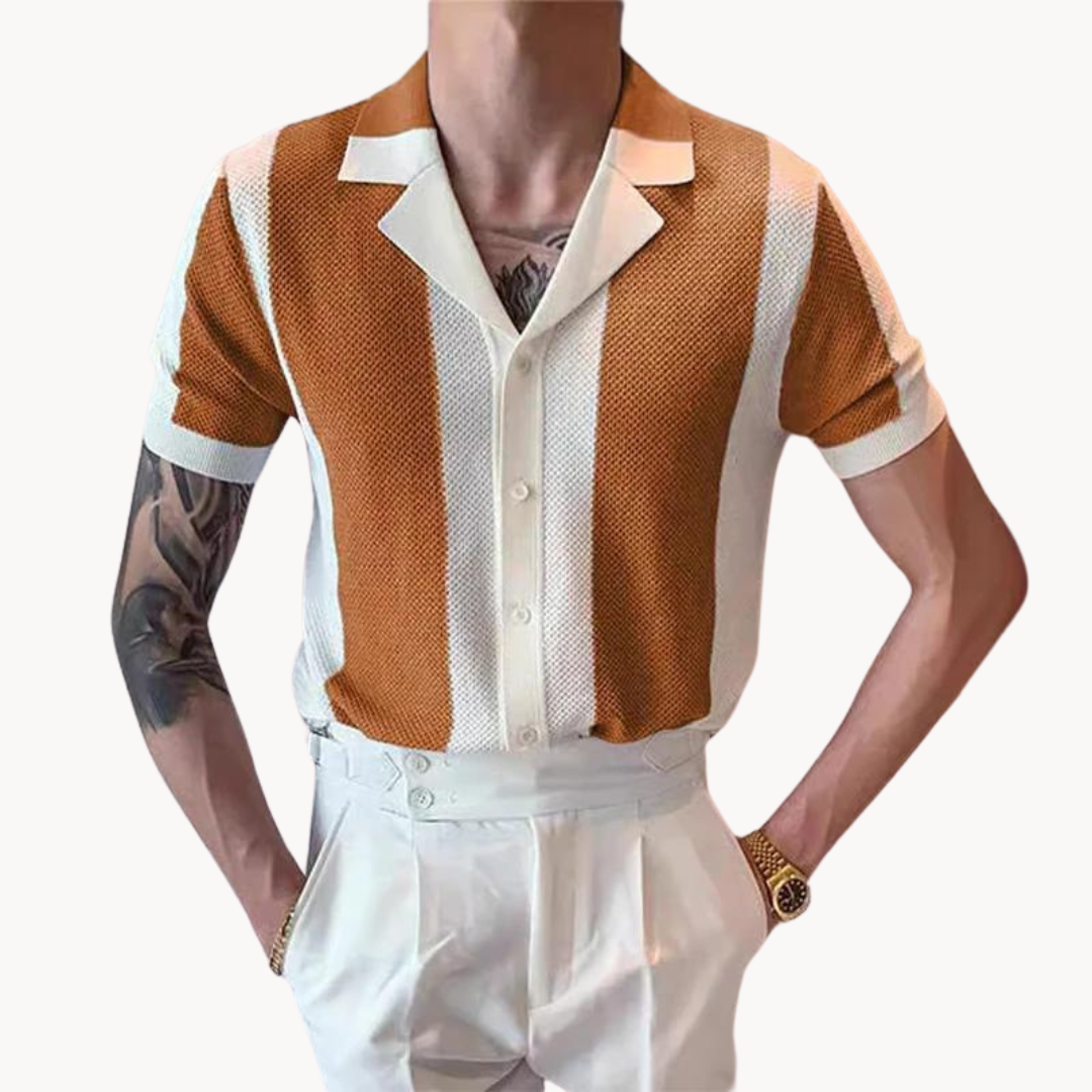 Mariner Stripe Strikket Skjorte | Luftig og tidløs sommerlook