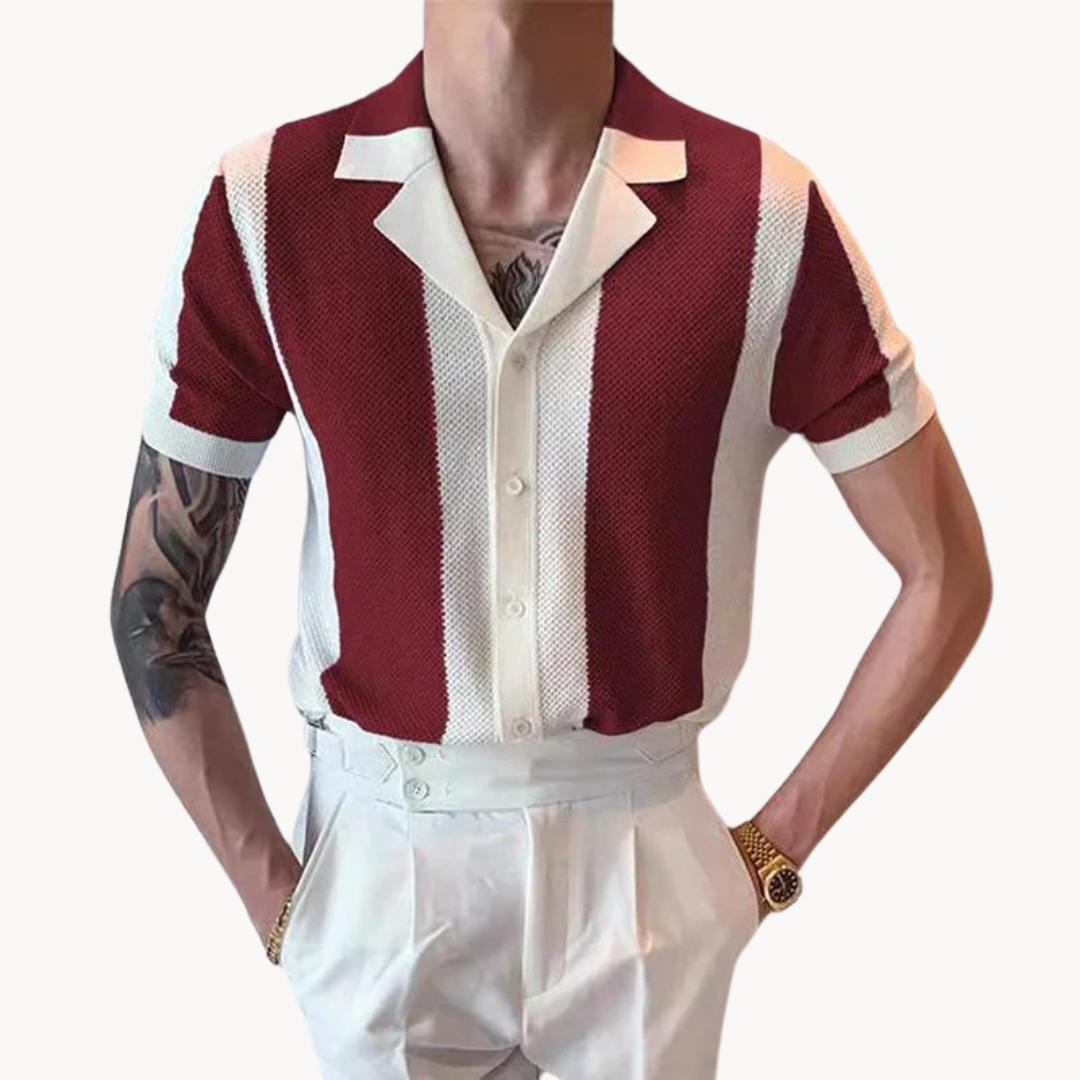 Mariner Stripe Strikket Skjorte | Luftig og tidløs sommerlook