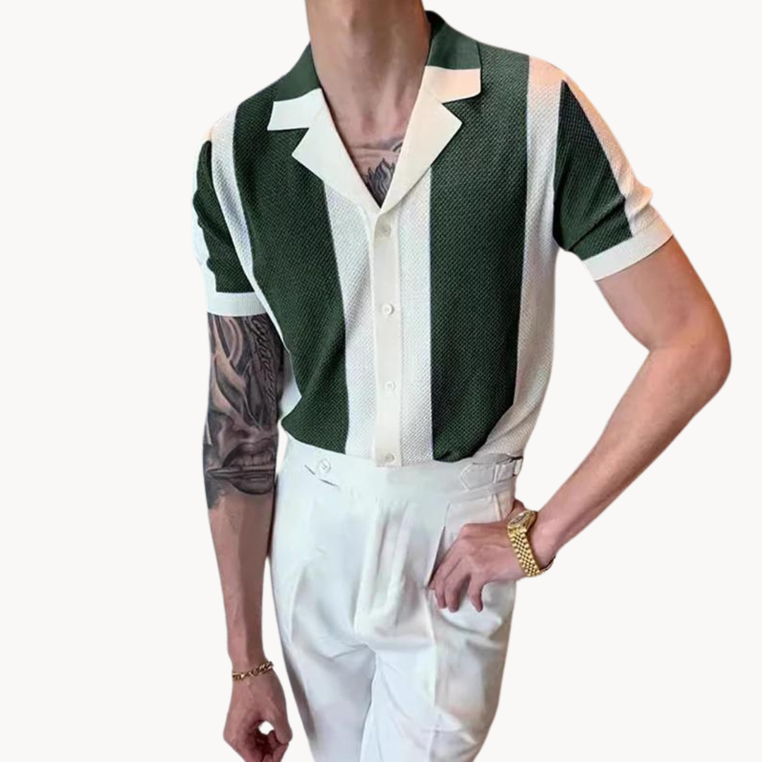Mariner Stripe Strikket Skjorte | Luftig og tidløs sommerlook