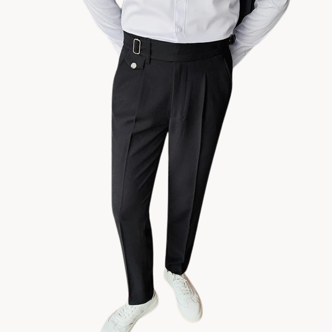 Marcello Plissee-Hose | Britischer Vintage-Stil und bequeme Passform