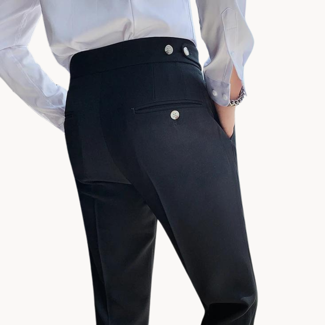 Marcello Plissee-Hose | Britischer Vintage-Stil und bequeme Passform