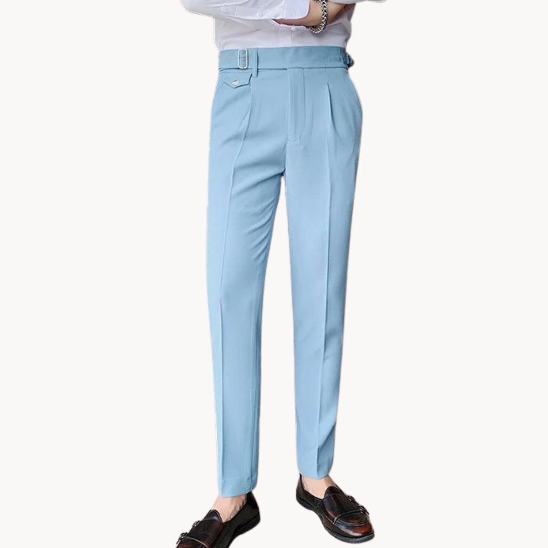 Marcello Plissee-Hose | Britischer Vintage-Stil und bequeme Passform