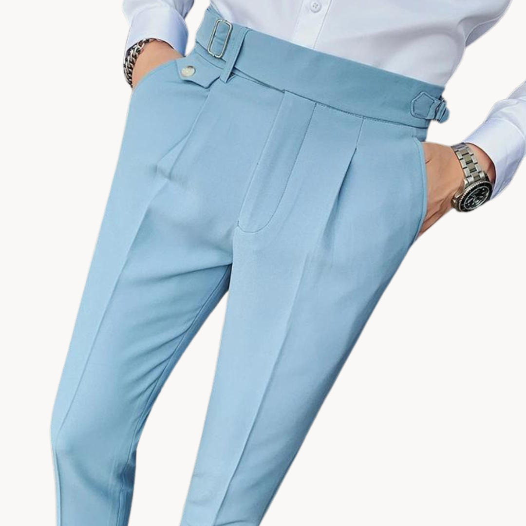 Marcello Plissee-Hose | Britischer Vintage-Stil und bequeme Passform