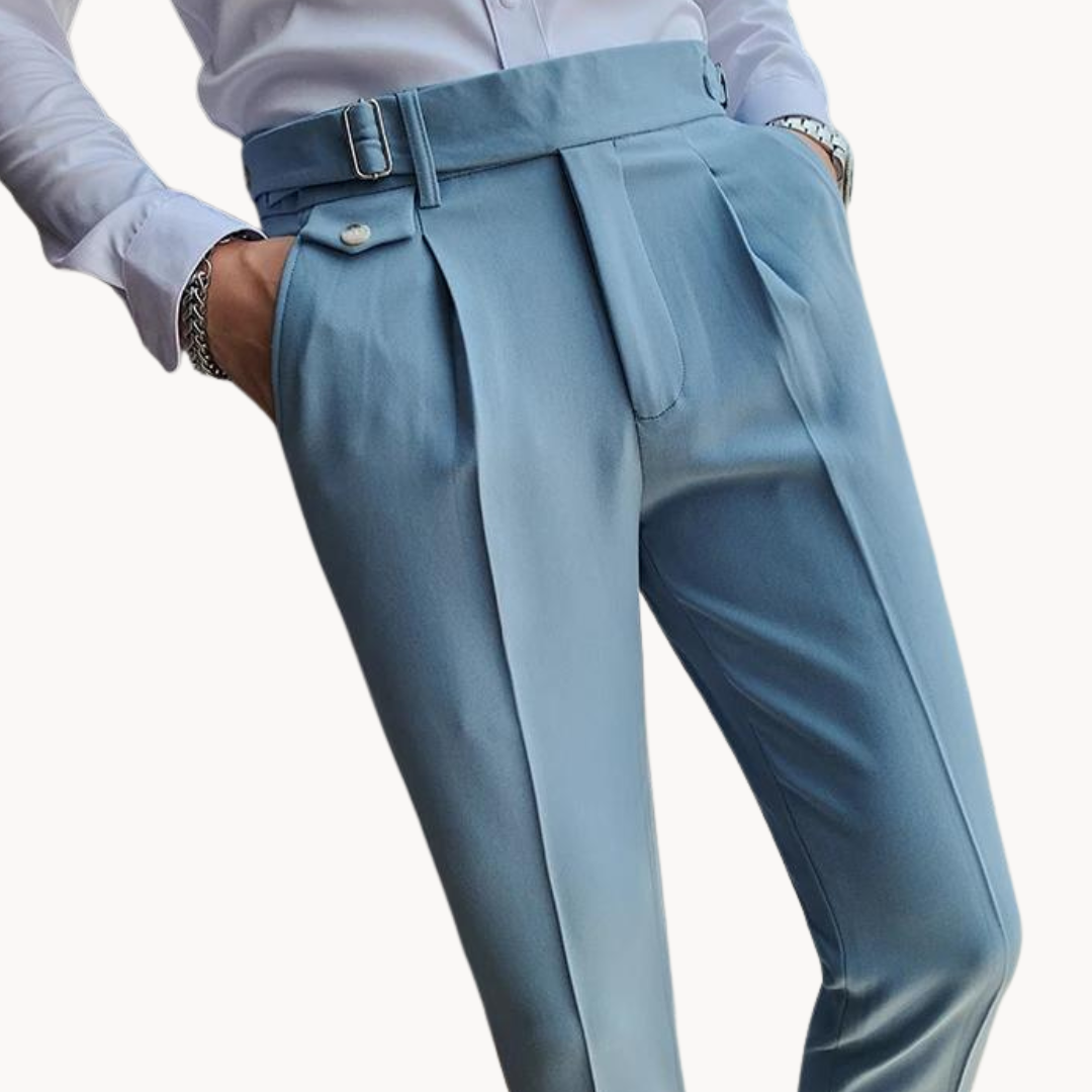 Marcello Plissee-Hose | Britischer Vintage-Stil und bequeme Passform