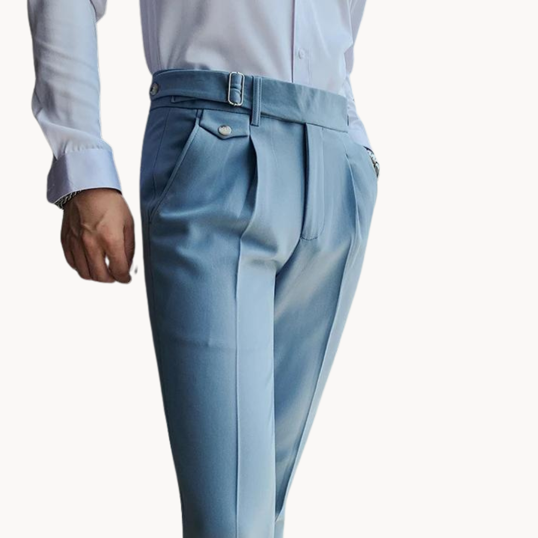 Marcello Plissee-Hose | Britischer Vintage-Stil und bequeme Passform