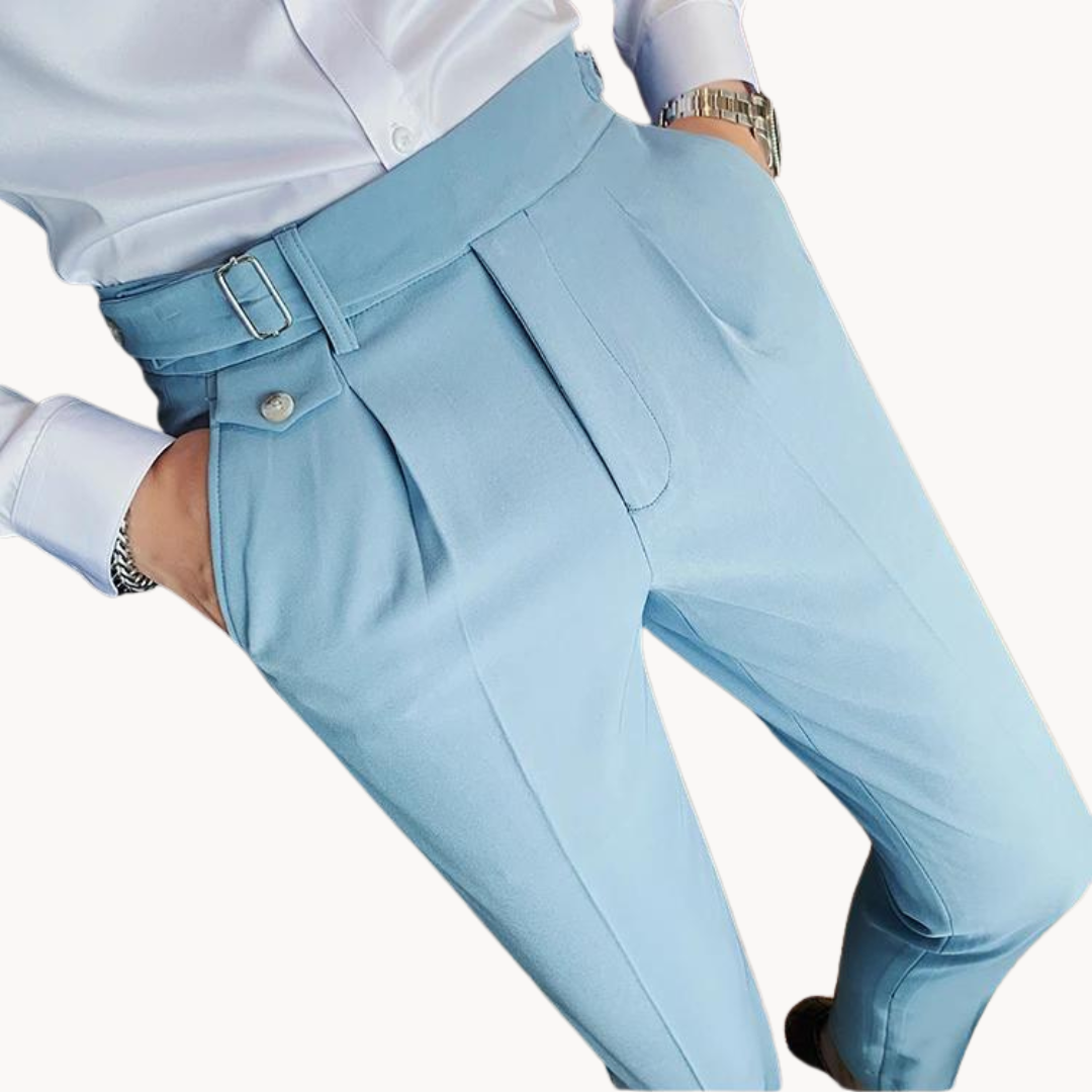 Marcello Plissee-Hose | Britischer Vintage-Stil und bequeme Passform