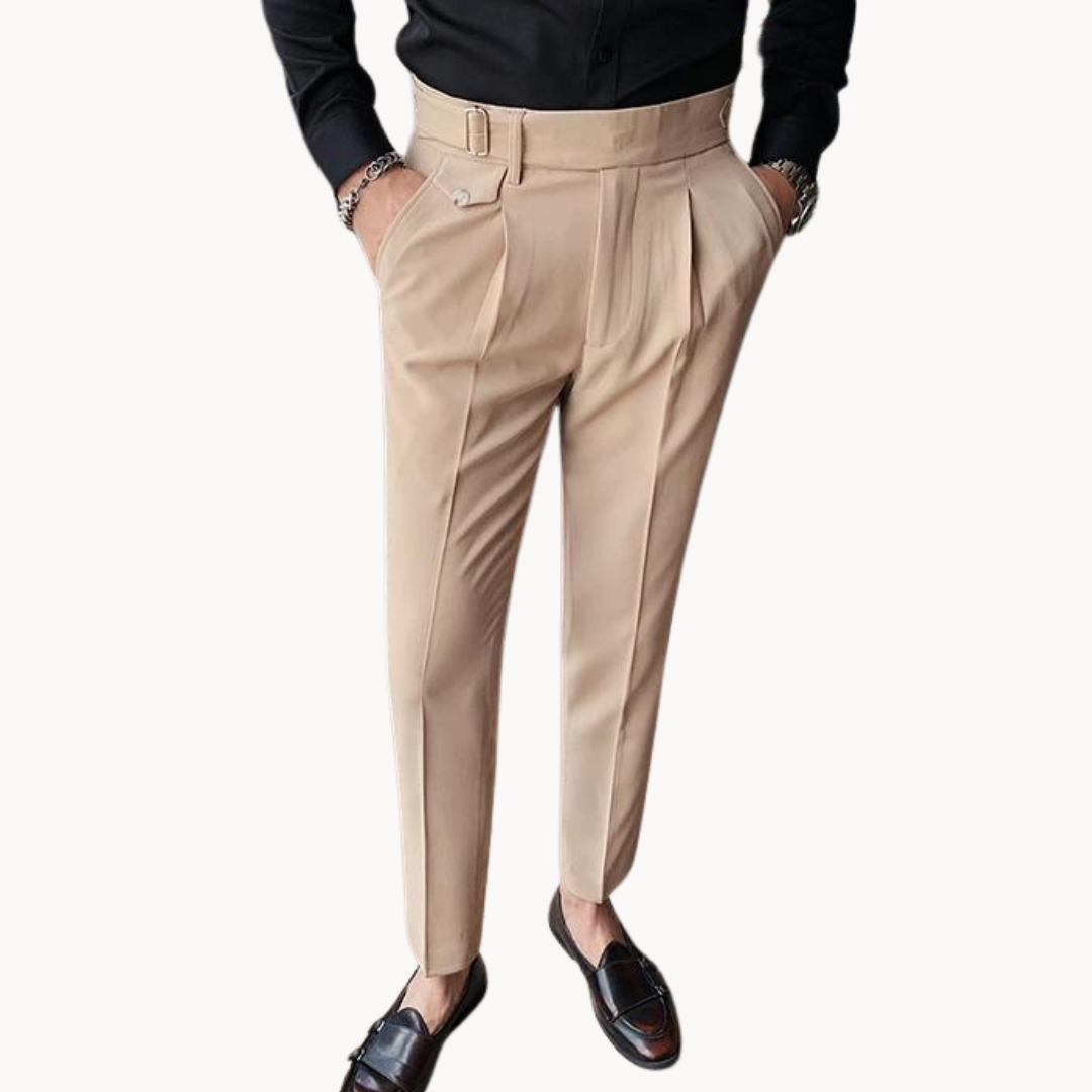 Marcello Plissee-Hose | Britischer Vintage-Stil und bequeme Passform