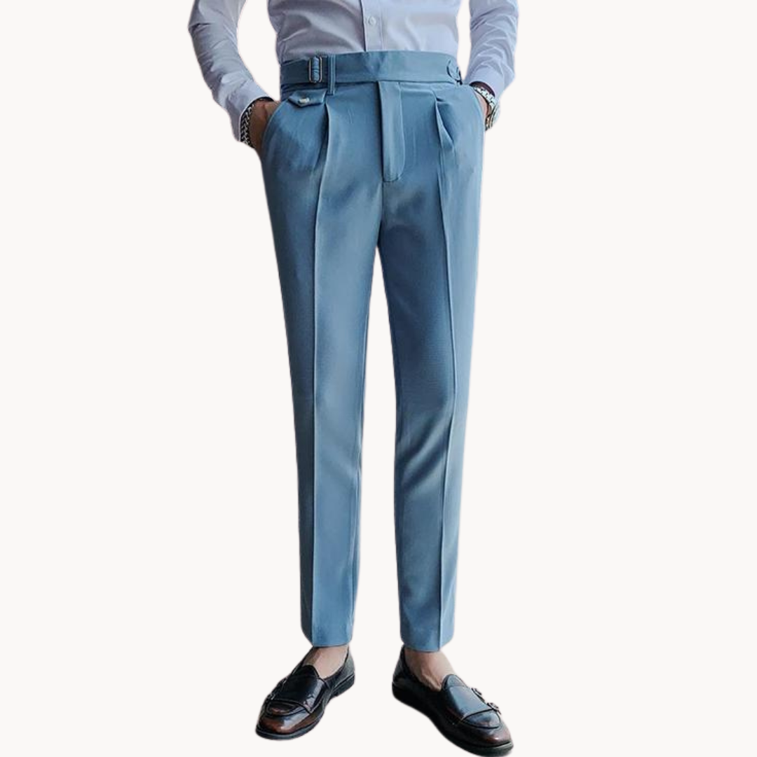 Marcello Plissee-Hose | Britischer Vintage-Stil und bequeme Passform