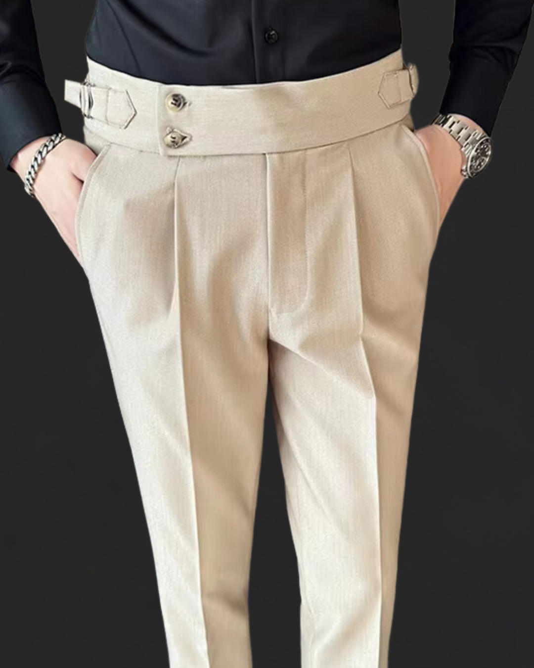 Olivier Adjustable Trousers | Slim Fit und vielseitiges Design