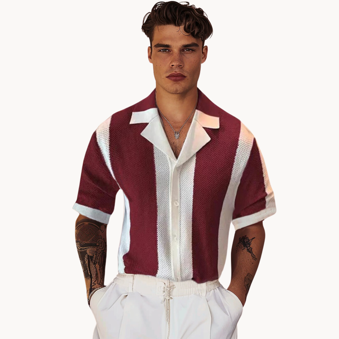 Mariner Stripe Strikket Skjorte | Luftig og tidløs sommerlook