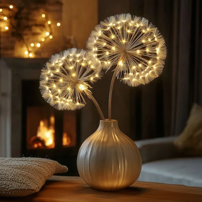 Pusteblumen-Leuchtzweig – Dekolicht mit runden Lichtköpfen für Zuhause und Feste