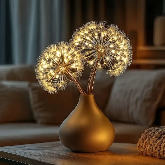 Pusteblumen-Leuchtzweig – Dekolicht mit runden Lichtköpfen für Zuhause und Feste