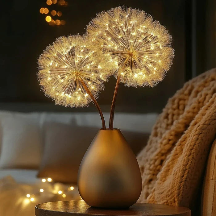 Pusteblumen-Leuchtzweig – Dekolicht mit runden Lichtköpfen für Zuhause und Feste