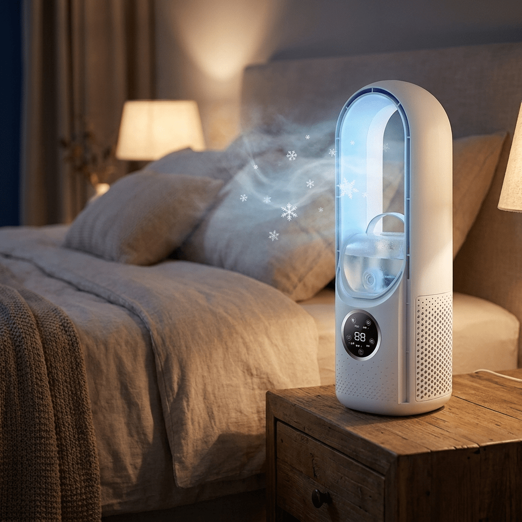 BREEZA Nova – Leiser, klingenloser Luftkühler für erholsame Nächte. 7