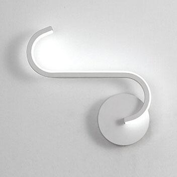 LumiLine - Lampada da parete LED moderna in alluminio con curve minimaliste
