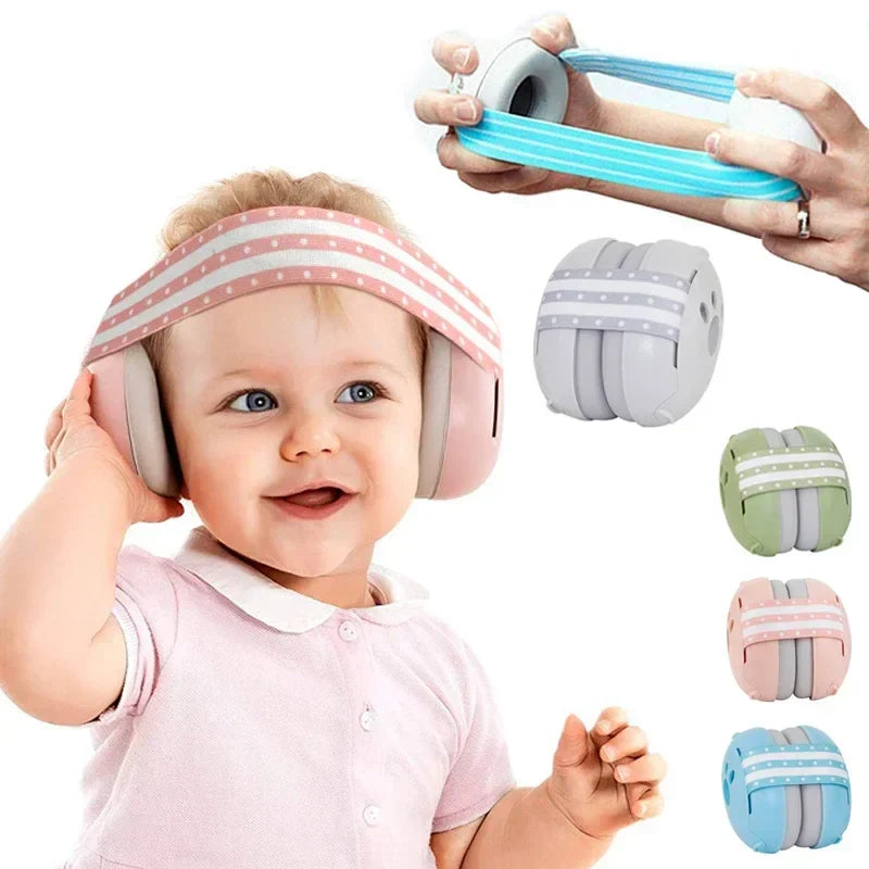 Baby-gehoorbescherming met elastische ruisonderdrukking voor peuters 0