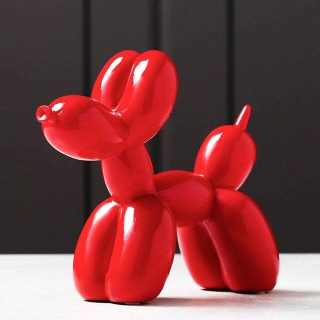 Artilume – Scultura Cane Pallone Resina 20cm – Decorazione Moderna per la Casa