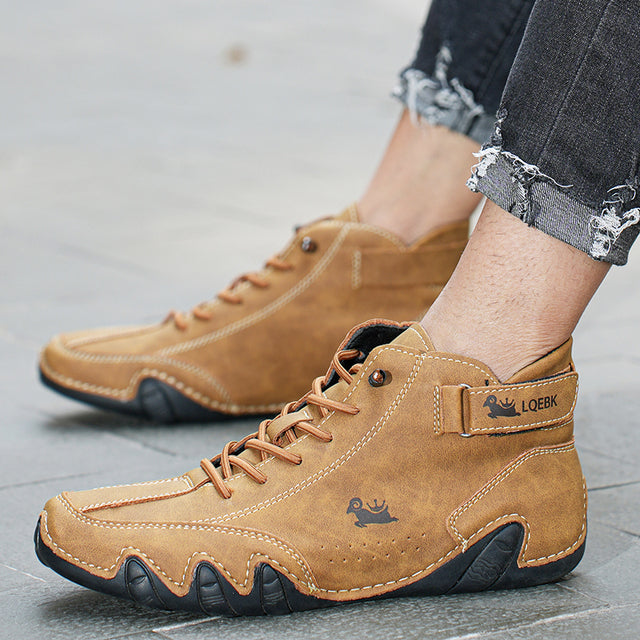 UltraShoe – Leder-Barfußschuhe mit rutschfester Sohle und ultimativem Komfort