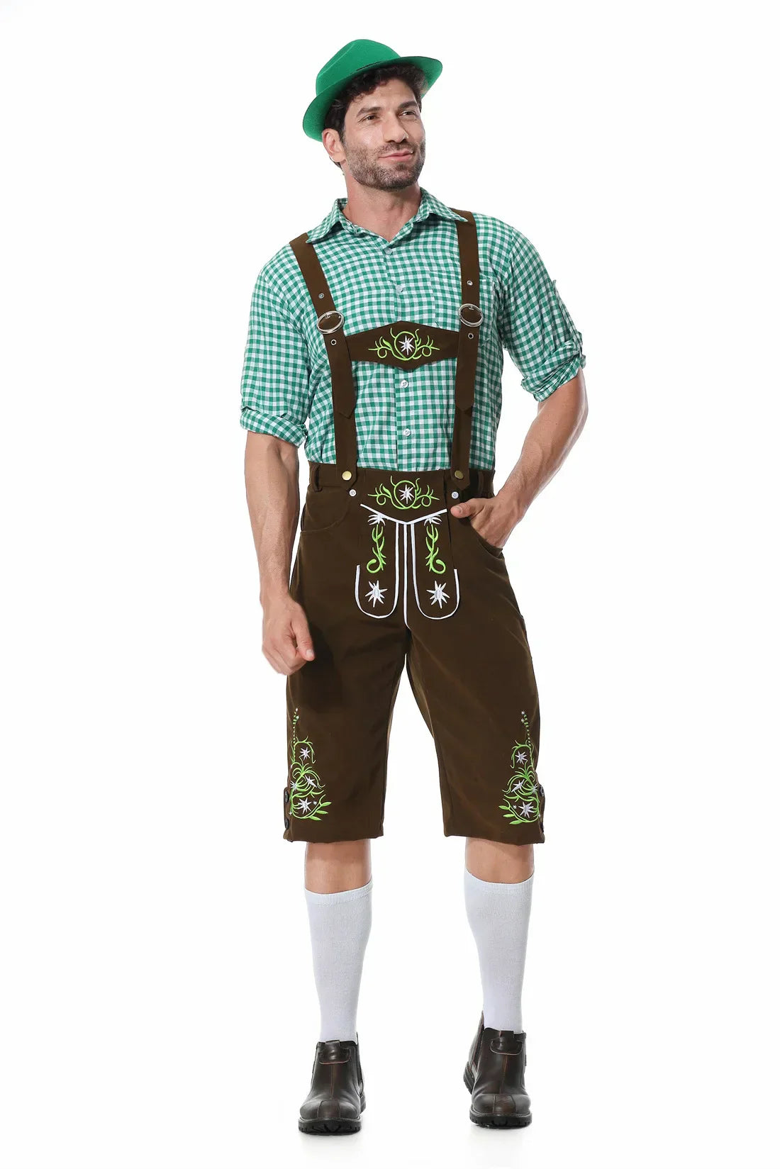 Bolendo Axely - bavorské tradiční zelené oblečení na Oktoberfest pro muže