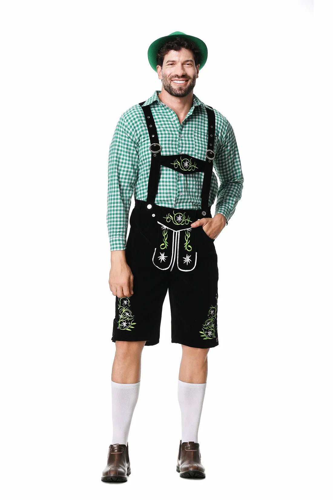 Bolendo Axely - bavorské tradiční zelené oblečení na Oktoberfest pro muže