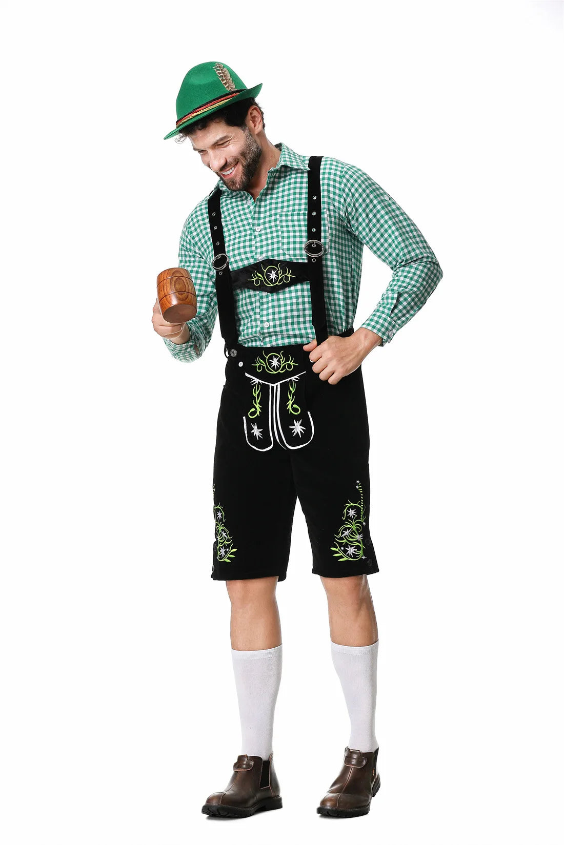 Bolendo Axely - bavorské tradiční zelené oblečení na Oktoberfest pro muže