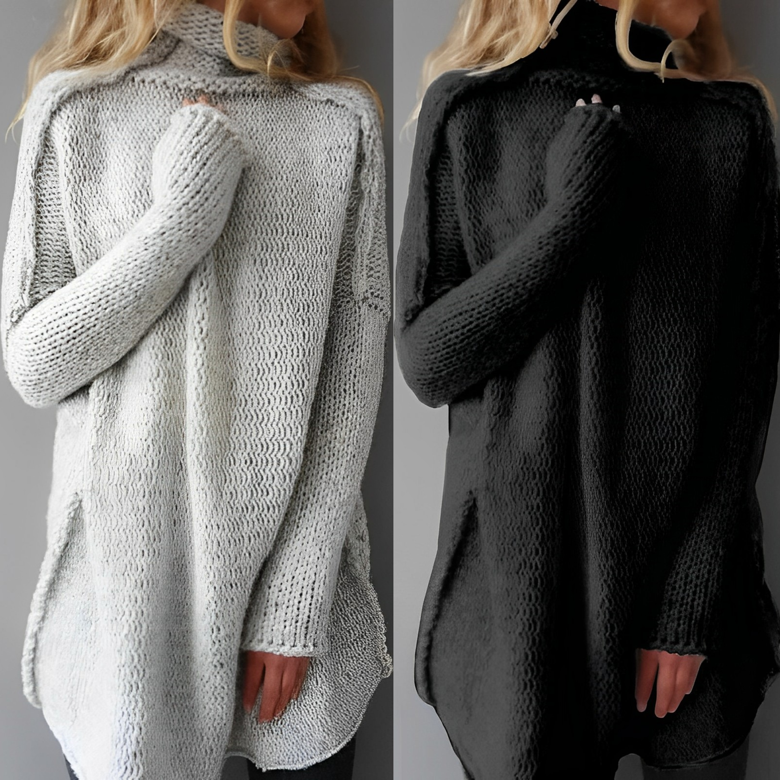 Otthild - Maglione lungo in maglia