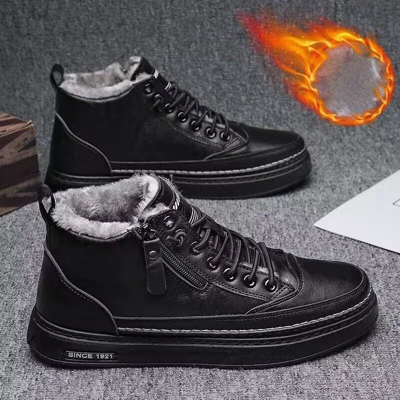 Berg – Herren Schneestiefel warmes Baumwollfutter mit Anti-Rutsch-Sohle