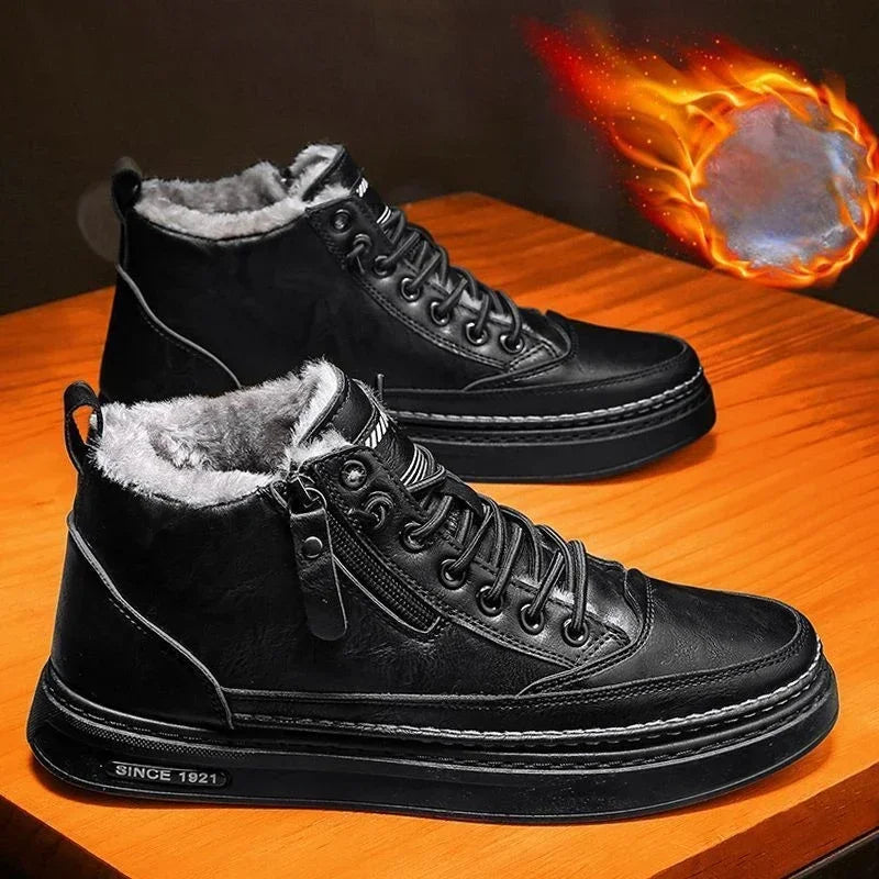 Berg – Herren Schneestiefel warmes Baumwollfutter mit Anti-Rutsch-Sohle