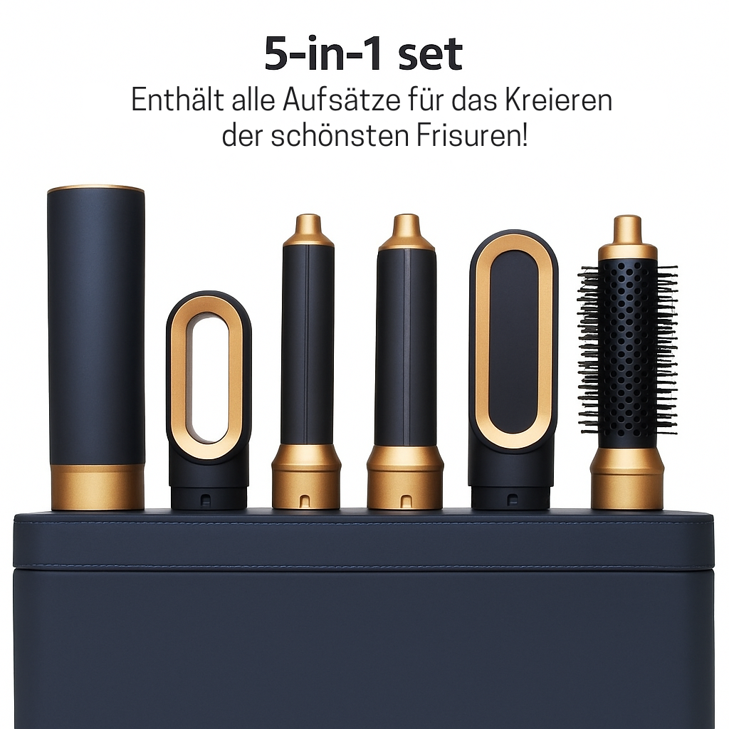 Hårstyler 5-i-1 | Kraftfulde 1000W | Ion-teknologi