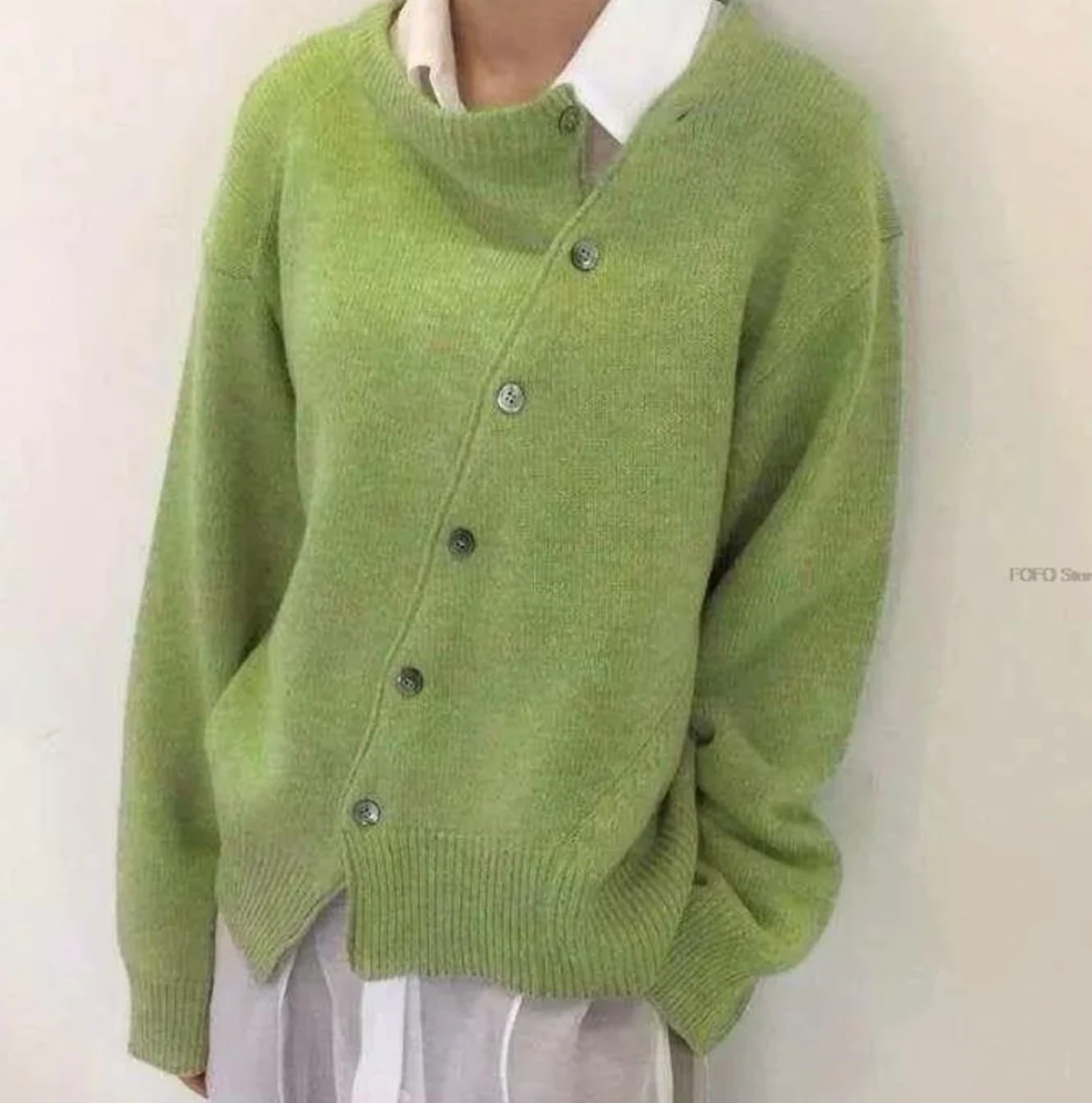 Cardigan en maille fine pour dames – Tissu doux et patte de boutonnage simple