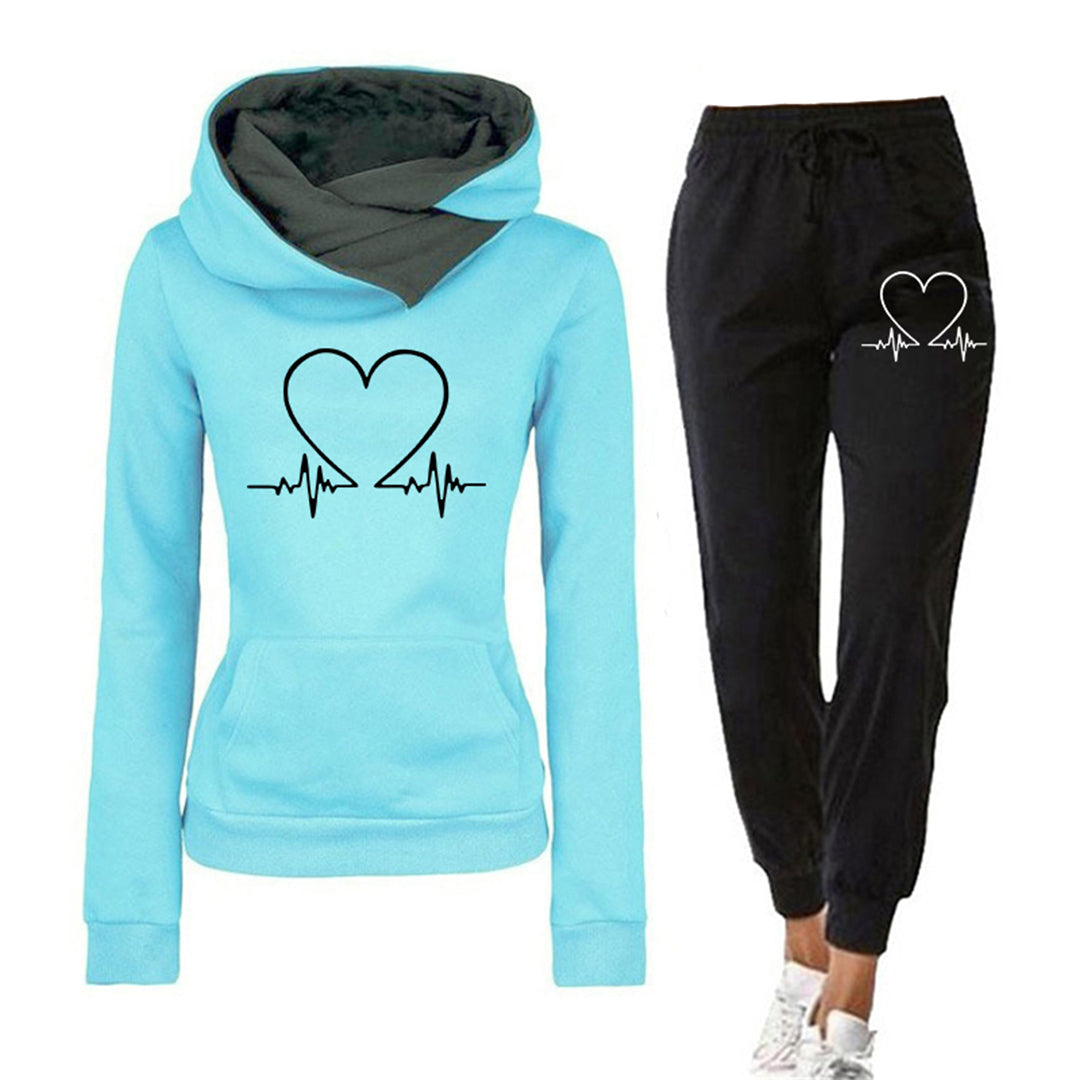 Set da jogging Heartbeat per donne - comfort e stile per tutti i giorni