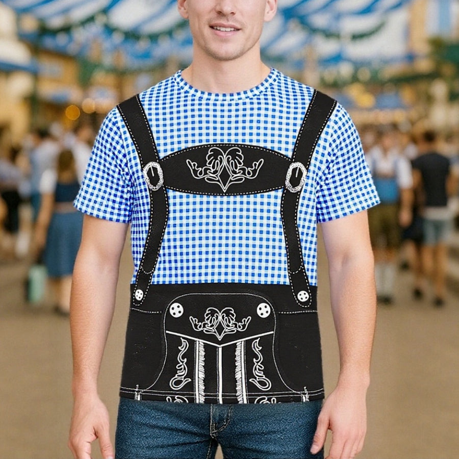 Wiesngaudi – Tričko s potlačou kožených nohavíc – Tvoj lístok na zábavu na Wiesn