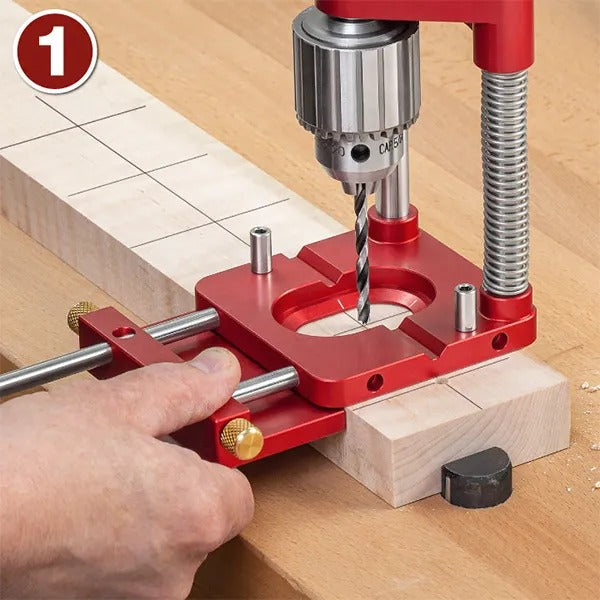 Bohrschablone für präzises 90° Bohren, robust und für alle Standard-Bohrer geeignet 3