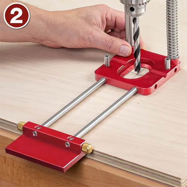 Bohrschablone für präzises 90° Bohren, robust und für alle Standard-Bohrer geeignet 4