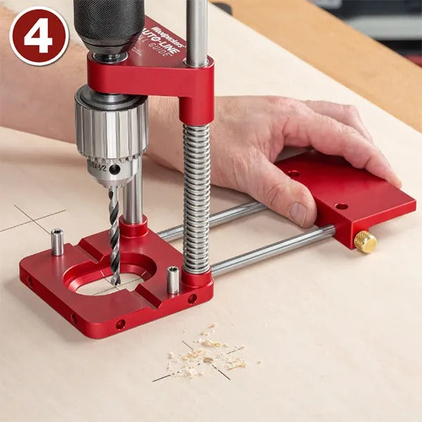 Bohrschablone für präzises 90° Bohren, robust und für alle Standard-Bohrer geeignet 5