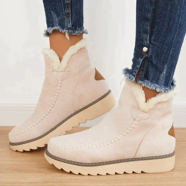 Madison - Les bottes en fourrure sont confortables en hiver !