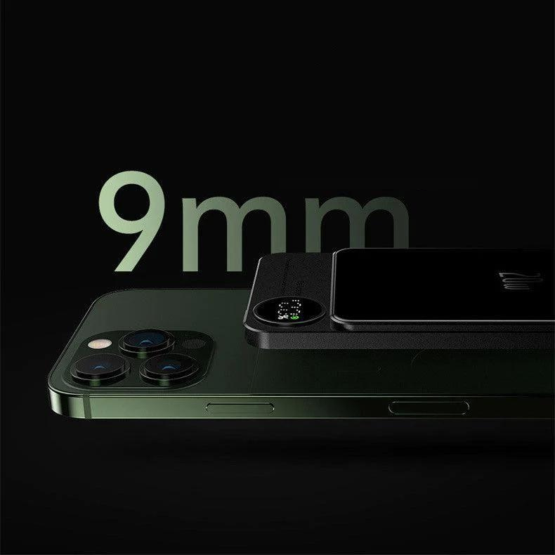 SlimCharge – Magnetisk powerbank med LED-display og hurtigopladning