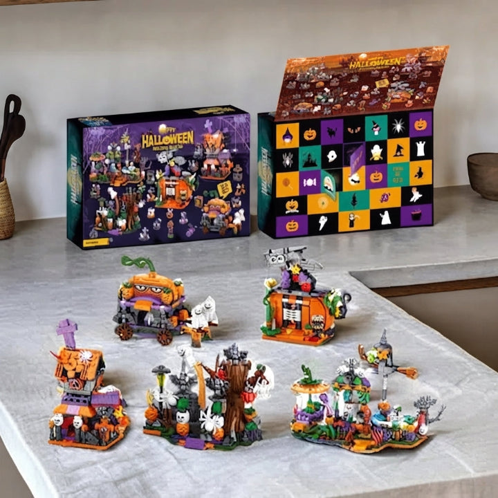 Bouwblokken voor de Halloween adventskalender – 31 ministructuren 2