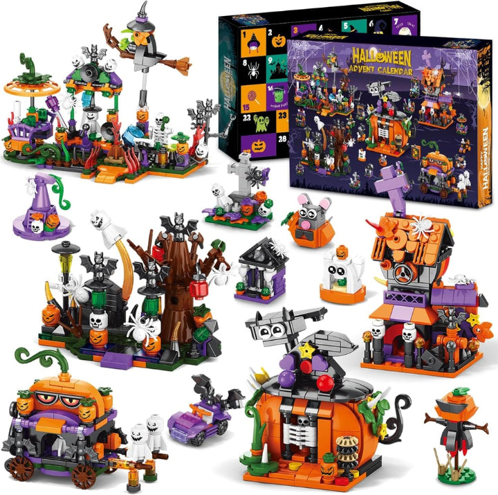 Bouwblokken voor de Halloween adventskalender – 31 ministructuren 3