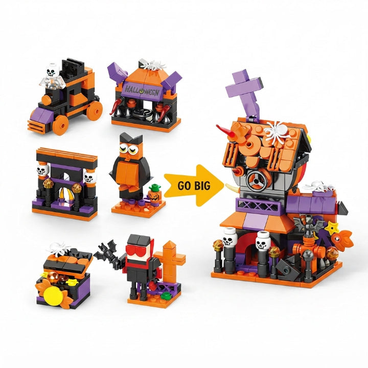 Bouwblokken voor de Halloween adventskalender – 31 ministructuren 5