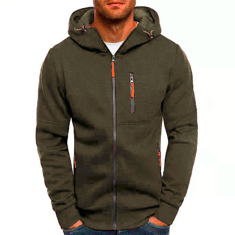 Herren Hoodie mit Reißverschluss – Fleece & Kapuze für Komfort