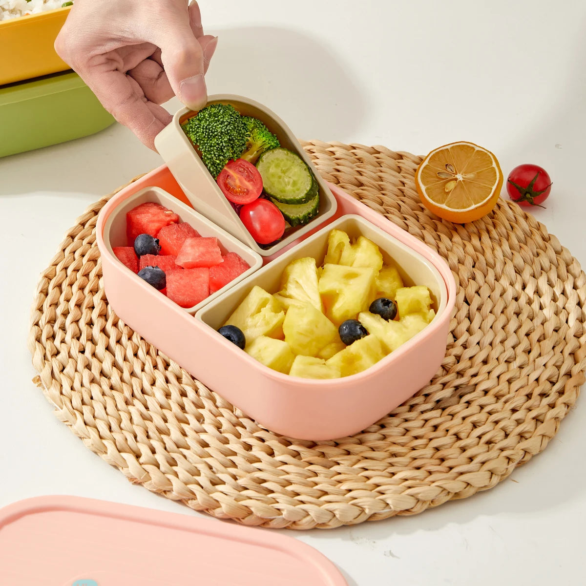 Brotdose Kinder – 3 Fächer und mikrowellengeeignet 5