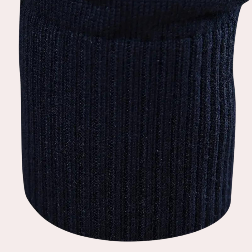 Maglione da uomo a blocchi di colore più caldo con cerniera lampo