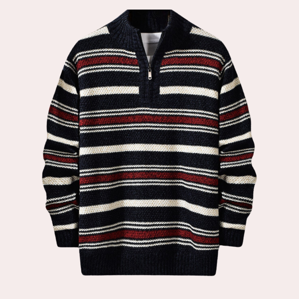 Pull pour homme classique à rayures