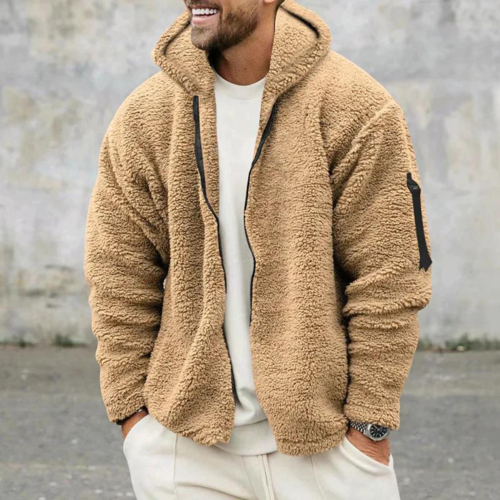 Felpa con cappuccio calda e morbida da uomo | Morbida, casual, confortevole