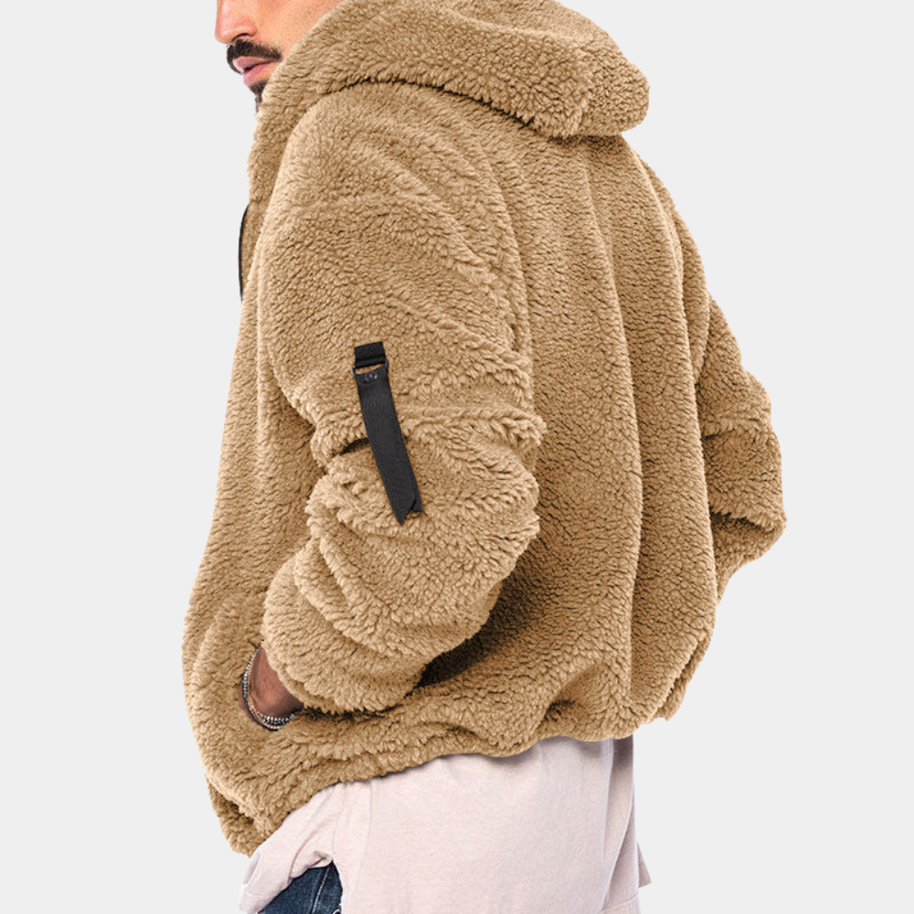 Felpa con cappuccio calda e morbida da uomo | Morbida, casual, confortevole